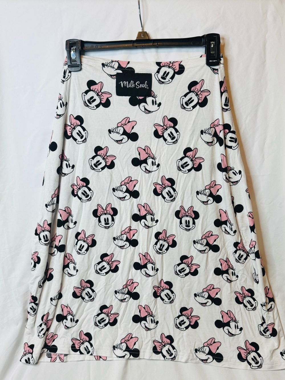 Milk Snob Minnie Mouse White with Pink Bows